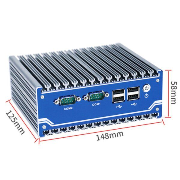 J1900 5xUSB 4xCOM 1xVGA 1xHDMI 2xLAN TPM GPIO BOX PC Industrial MINI PC ...