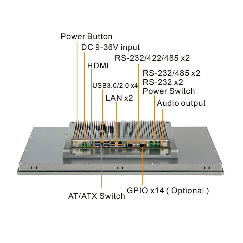 21.5-inch Industrial Touch Panel PC Cordless 1920*1080 Design for Display (HV-C215B) - Image 2